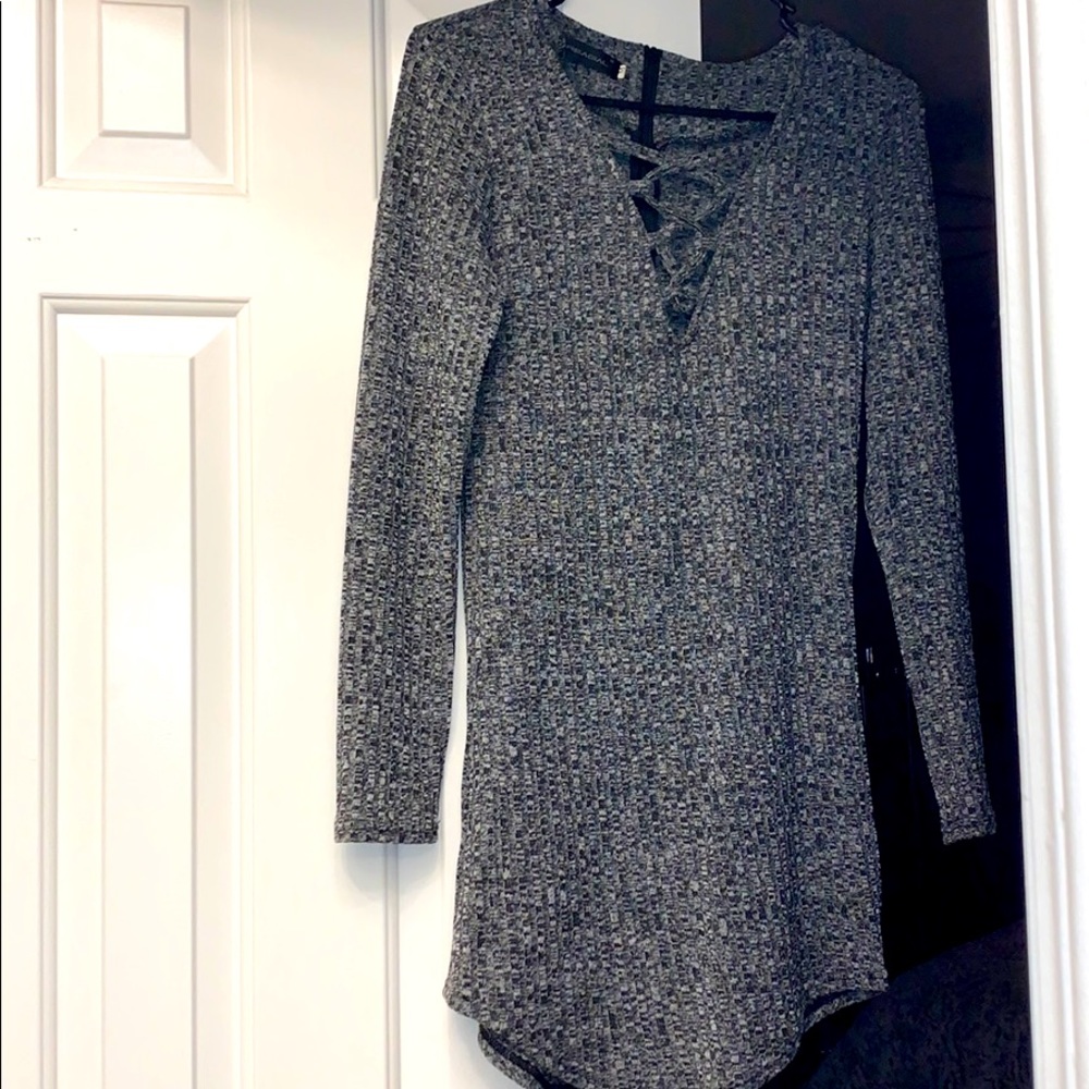 Long sleeve sweater dress!